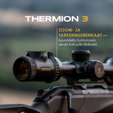 Lataa kuva Galleria-katseluun, Pulsar Thermion 3 LRF XT60 -lämpökiikaritähtäimen ohjauspainikkeet lähikuvassa