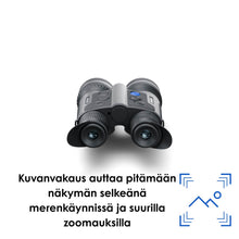 Lataa kuva Galleria-katseluun, Kuvanvakaus auttaa pitämään näkymän selkeänä merenkäynnissä ja suurilla zoomauksilla