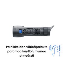 Lataa kuva Galleria-katseluun, Painikkeiden värinäpalaute parantaa käyttötuntumaa pimeässä Pulsar lämpökamera