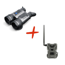Lataa kuva Galleria-katseluun, Pulsar Merger LRF XT50 lämpökiikari ja SPYPOINT FLEX E-36 riistakamera
