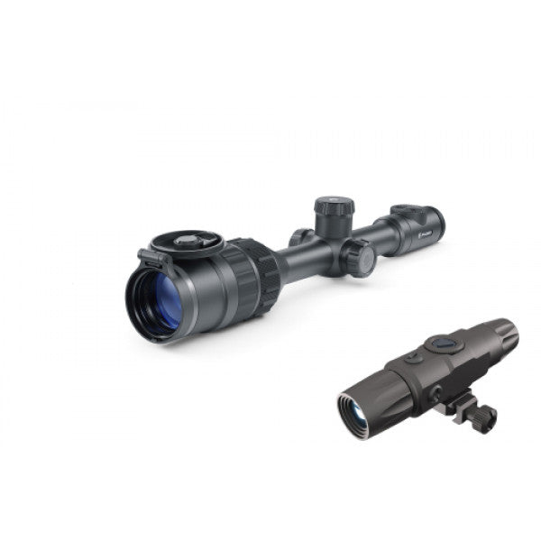 PULSAR Digex C50 digitaalinen kiikaritähtäin ja ELECTROOPTIC IR-530-850 infrapunavalaisin